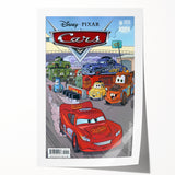 Vintage Comics Wall Art – Disney Pixar Cars Retro Racing Poster