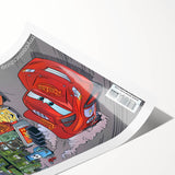 Vintage Comics Wall Art – Disney Pixar Cars Retro Racing Poster