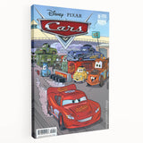 Vintage Comics Wall Art – Disney Pixar Cars Retro Racing Poster