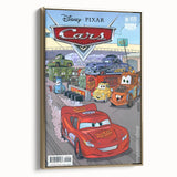 Vintage Comics Wall Art – Disney Pixar Cars Retro Racing Poster