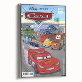 Vintage Comics Wall Art – Disney Pixar Cars Retro Racing Poster