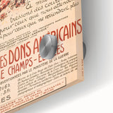 Vintage Exhibition Poster Art – Classic French Design with Red Accents