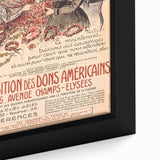 Vintage Exhibition Poster Art – Classic French Design with Red Accents