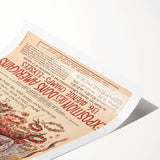 Vintage Exhibition Poster Art – Classic French Design with Red Accents