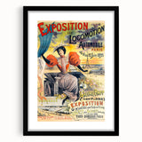 Vintage Exhibition Poster – Locomotion Automobile Retro Art Print