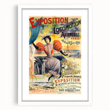 Vintage Exhibition Poster – Locomotion Automobile Retro Art Print
