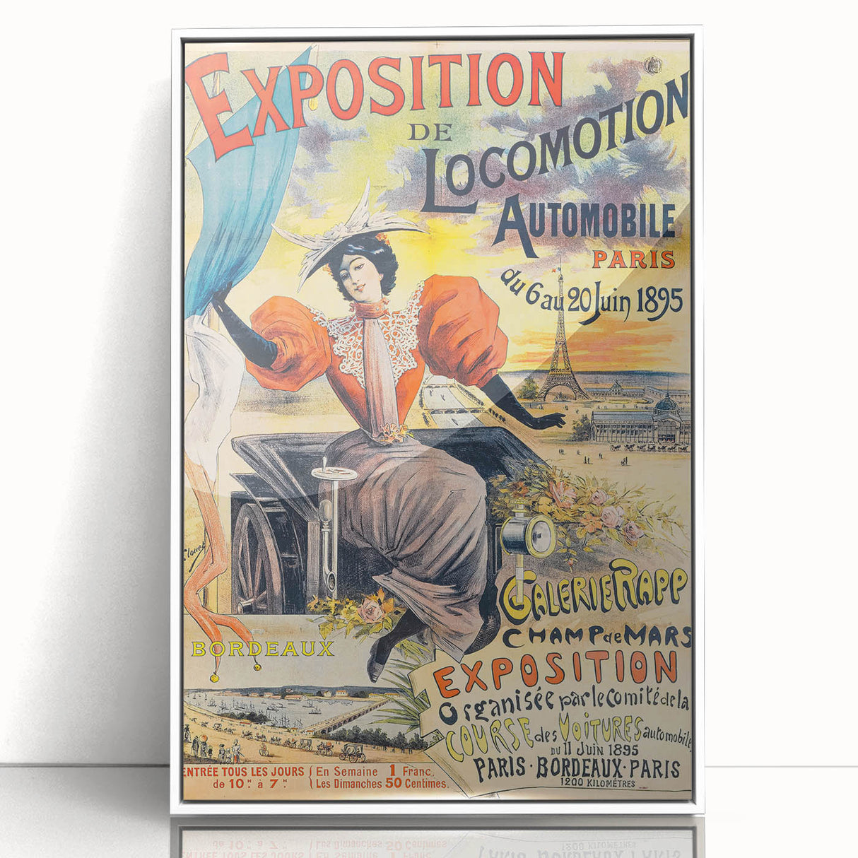 Vintage Exhibition Poster – Locomotion Automobile Retro Art Print
