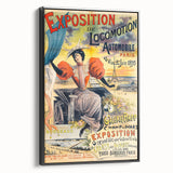 Vintage Exhibition Poster – Locomotion Automobile Retro Art Print
