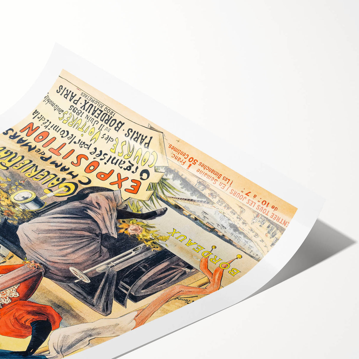 Vintage Exhibition Poster – Locomotion Automobile Retro Art Print