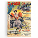 Vintage Exhibition Poster – Locomotion Automobile Retro Art Print