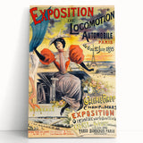 Vintage Exhibition Poster – Locomotion Automobile Retro Art Print