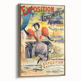 Vintage Exhibition Poster – Locomotion Automobile Retro Art Print