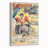 Vintage Exhibition Poster – Locomotion Automobile Retro Art Print