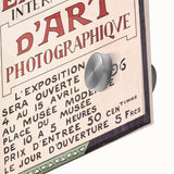 Vintage Exhibition Poster Art – Retro Design with Green & Yellow Accents