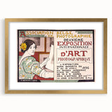 Vintage Exhibition Poster Art – Retro Design with Green & Yellow Accents