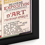 Vintage Exhibition Poster Art – Retro Design with Green & Yellow Accents