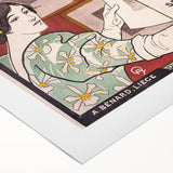 Vintage Exhibition Poster Art – Retro Design with Green & Yellow Accents