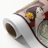 Vintage Exhibition Poster Art – Retro Design with Green & Yellow Accents