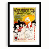 Vintage Exhibition Poster – Le Quartier Cabaret Retro Art Print