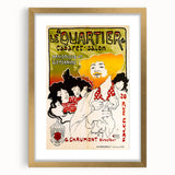 Vintage Exhibition Poster – Le Quartier Cabaret Retro Art Print