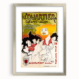 Vintage Exhibition Poster – Le Quartier Cabaret Retro Art Print