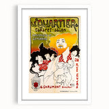 Vintage Exhibition Poster – Le Quartier Cabaret Retro Art Print