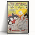 Vintage Exhibition Poster – Le Quartier Cabaret Retro Art Print