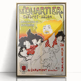 Vintage Exhibition Poster – Le Quartier Cabaret Retro Art Print