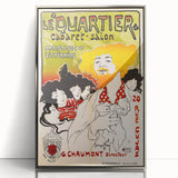 Vintage Exhibition Poster – Le Quartier Cabaret Retro Art Print