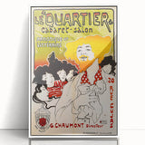 Vintage Exhibition Poster – Le Quartier Cabaret Retro Art Print