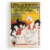 Vintage Exhibition Poster – Le Quartier Cabaret Retro Art Print