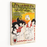 Vintage Exhibition Poster – Le Quartier Cabaret Retro Art Print