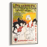 Vintage Exhibition Poster – Le Quartier Cabaret Retro Art Print