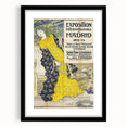 Vintage Exhibition Poster – Madrid 1893 Retro Art Print