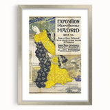 Vintage Exhibition Poster – Madrid 1893 Retro Art Print
