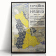 Vintage Exhibition Poster – Madrid 1893 Retro Art Print