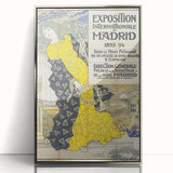 Vintage Exhibition Poster – Madrid 1893 Retro Art Print