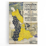 Vintage Exhibition Poster – Madrid 1893 Retro Art Print