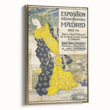 Vintage Exhibition Poster – Madrid 1893 Retro Art Print