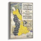 Vintage Exhibition Poster – Madrid 1893 Retro Art Print