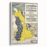 Vintage Exhibition Poster – Madrid 1893 Retro Art Print