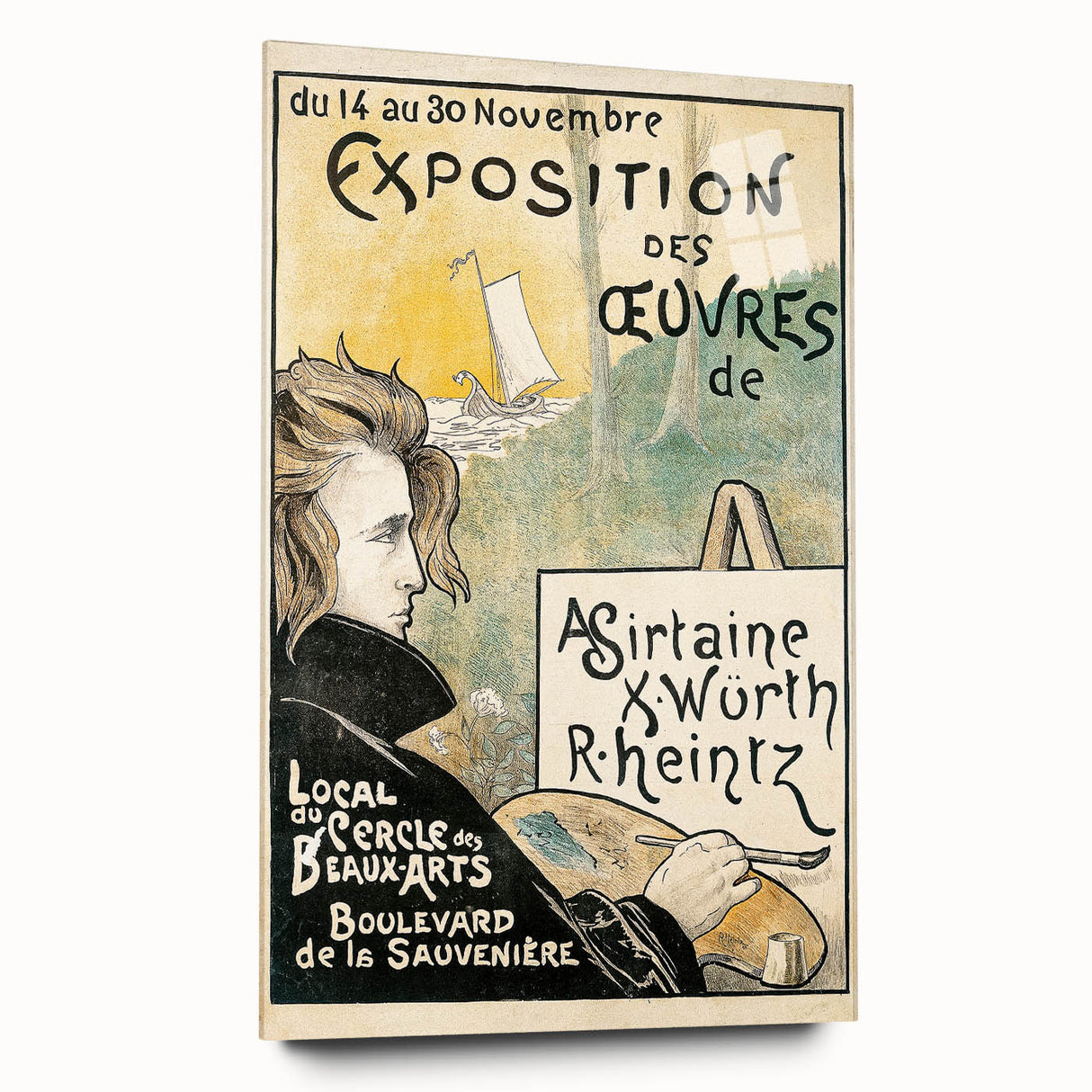 Vintage Exhibition Poster – Asirtaine, X. Würth, R. Heintz Retro Art Print