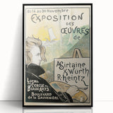 Vintage Exhibition Poster – Asirtaine, X. Würth, R. Heintz Retro Art Print