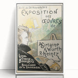 Vintage Exhibition Poster – Asirtaine, X. Würth, R. Heintz Retro Art Print
