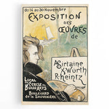 Vintage Exhibition Poster – Asirtaine, X. Würth, R. Heintz Retro Art Print