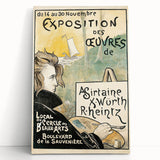 Vintage Exhibition Poster – Asirtaine, X. Würth, R. Heintz Retro Art Print