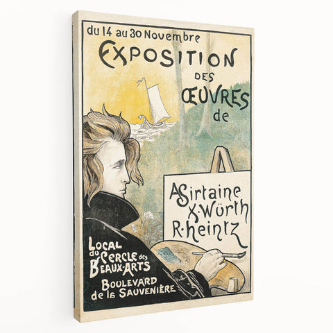 Vintage Exhibition Poster – Asirtaine, X. Würth, R. Heintz Retro Art Print