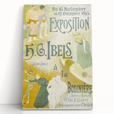 Vintage Exhibition Poster – H.G. Ibels Retro Art Print