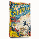 Vintage Exhibition Poster – Exposition Mondaine Retro Art Print