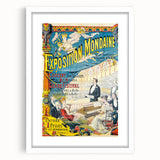 Vintage Exhibition Poster – Exposition Mondaine Retro Art Print